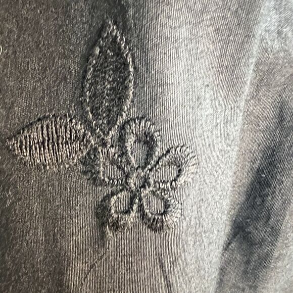 Shani Women’s Midi Dress Fit & Flare Poplin Lace Dark Romantic Black Size 4 - Picture 6 of 7